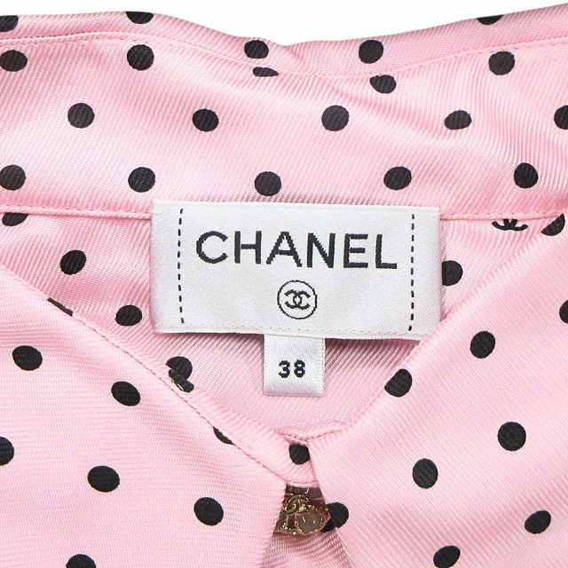 中古】極美品 24SS シャネル CHANEL シルク ツイル ココマーク ロゴ
