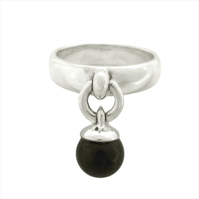 TIFFANY&Co. オニキス 11号 ボールダングル リング ドアノッカー