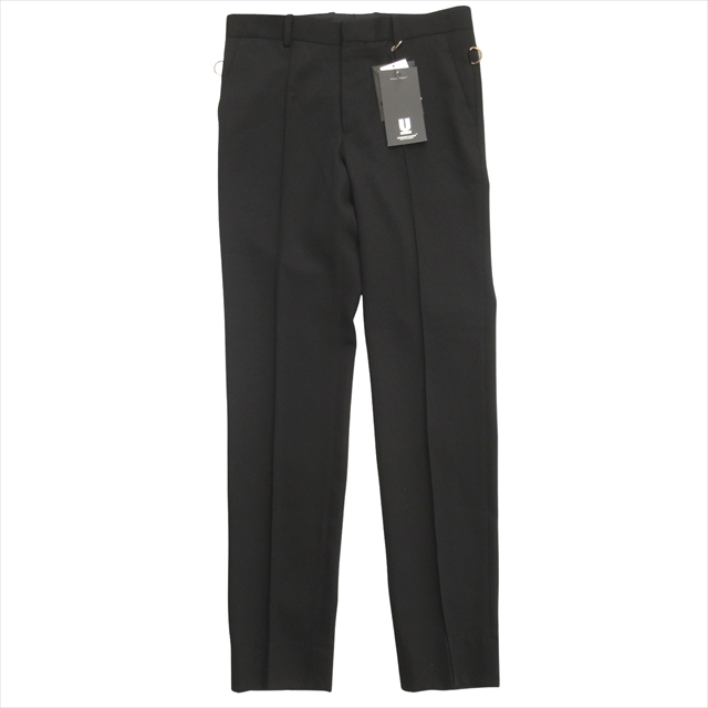 【中古】未使用品 23aw アンダーカバー UNDERCOVER スラックス パンツ ウールツイル Dカン 無地 センタープレス 4