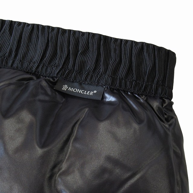 【中古】極美品 モンクレール MONCLER "GONNA" ダウン キルティング イージー ハーフ スカート サイズ44 黒 ◆９
