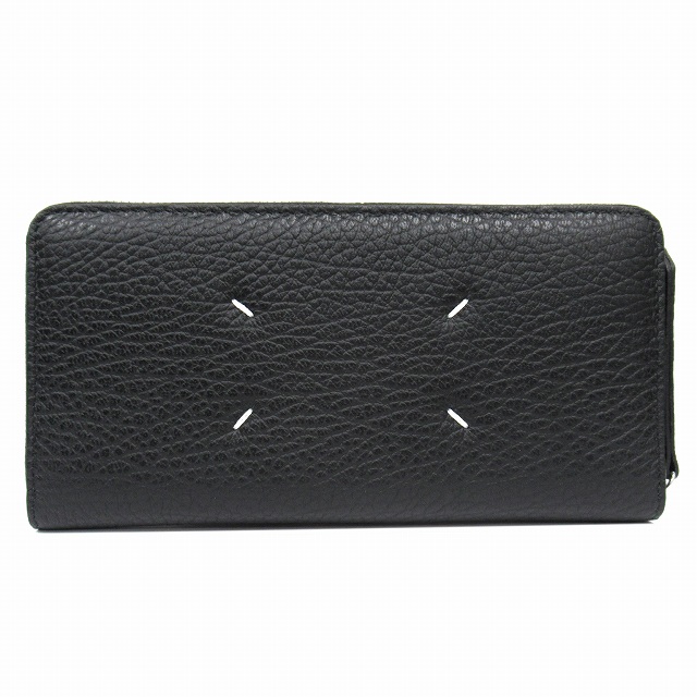 【中古】未使用品 25AW メゾンマルジェラ Maison Margiela 長財布 ラウンドファスナー グレインレザー 4ステッチ