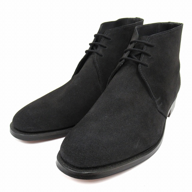 【中古】未使用品 クロケット&ジョーンズ CROCKETT&JONES "CHUKKA" チャッカ ブーツ シューズ スエードレザー ◆８