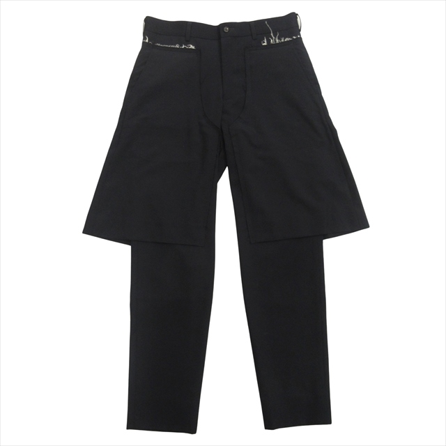 【中古】美品 17ss コムデギャルソンオムプリュス COMME des GARCONS HOMME PLUS ドッキング パンツ スラックス