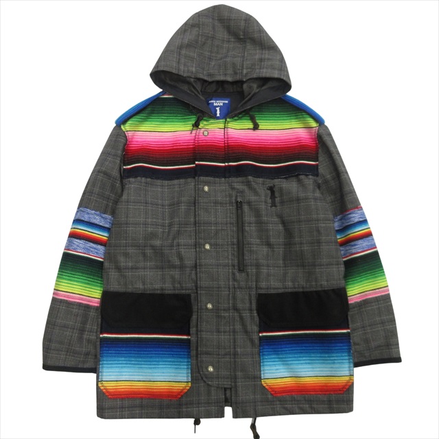 【中古】美品 22aw ジュンヤワタナベマン JUNYA WATANABE MAN × ジャミロクワイ Jamiroquai メキシカンサラペ コート