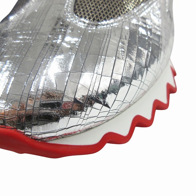 【中古】美品 クリスチャンルブタン Christian louboutin "Loubishark" ルビシャーク スニーカー シューズ クラック