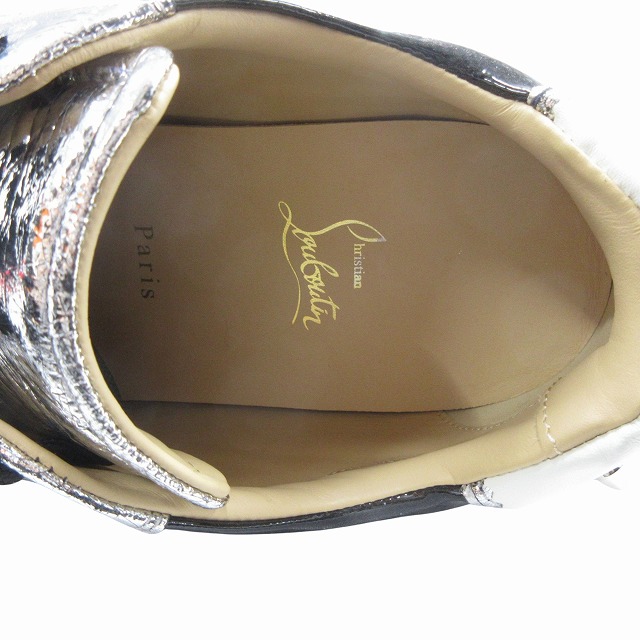 【中古】美品 クリスチャンルブタン Christian louboutin "Loubishark" ルビシャーク スニーカー シューズ クラック