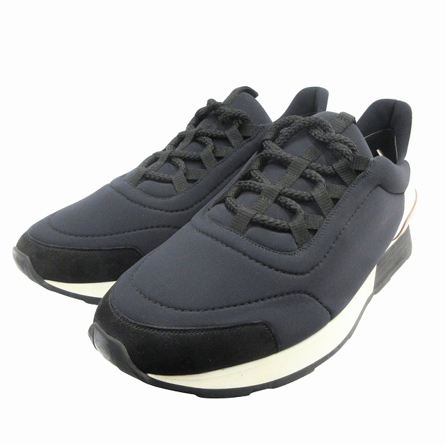 【中古】美品 エルメス HERMES "Miles" マイルス スニーカー シューズ 靴 トワル・テクニック サイズ43 （28cm）