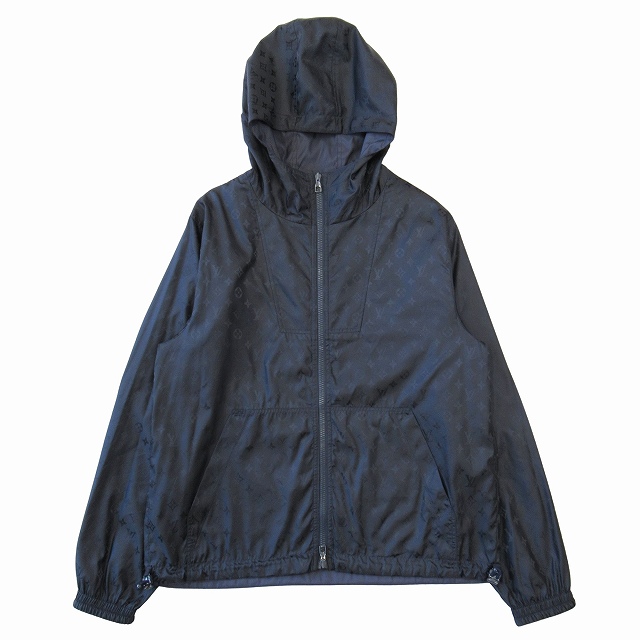 【中古】21SS ルイヴィトン LOUIS VUITTON ステープルズエディション リバーシブル モノグラム ナイロン ジャケット