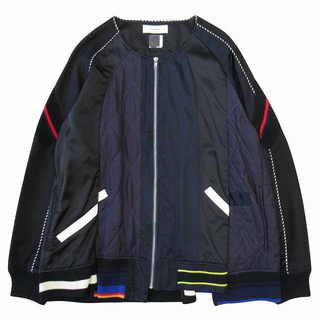 【中古】美品 16AW ファセッタズム FACETASM ミックス スカ ジャケット ブルゾン スカジャン スーベニア サイズ3