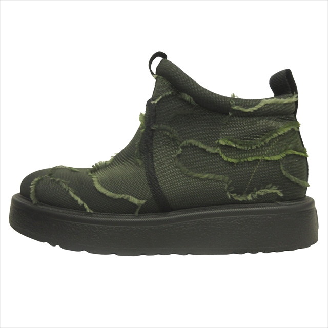 【中古】極美品 クリスチャンディオール Christian Dior カモフラ アンクル ブーツ シューズ 36 23cm オリーブ