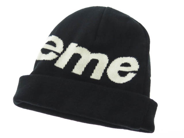 big logo beanie