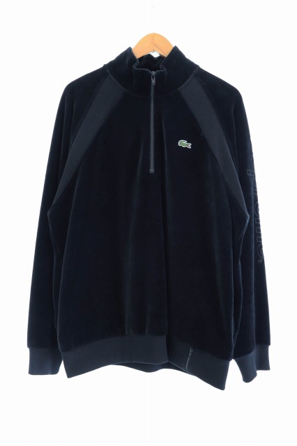 supreme lacoste velour half zip