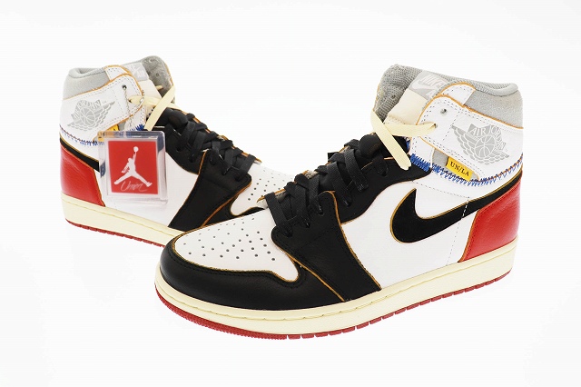 【中古】ナイキ NIKE ×UNION ユニオン AIR JORDAN 1 RETRO HI NRG /UN ジョーダン BV1300-106 26.5 ▲■ 201218 1110