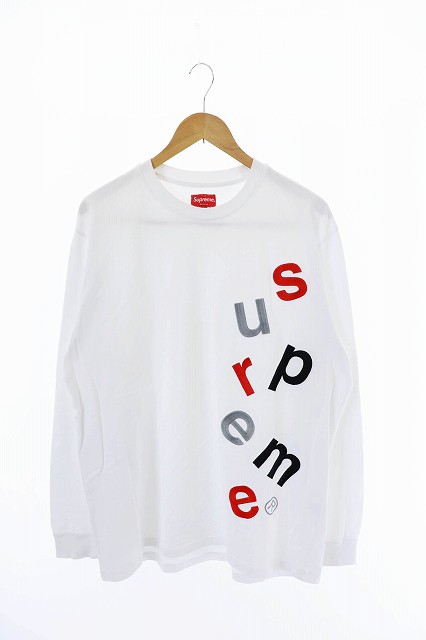 【上品】 Supreme 20AW シュプリーム Tee L/S Logo Scatter - Tシャツ/カットソー(七分/長袖)