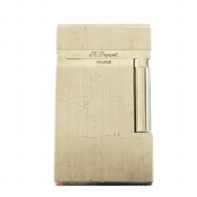 【中古】エステーデュポン S.T.DUPONT LINE2 ライン2 ヘアライン ローラー式 ライター シルバー ●▲ 250430