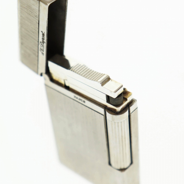 【中古】エステーデュポン S.T.DUPONT LINE2 ライン2 ヘアライン ローラー式 ライター シルバー ●▲ 250430