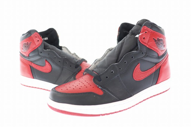 中古】ナイキ NIKE AIR JORDAN 1 RETRO HIGH OG BANNED BRED 2016