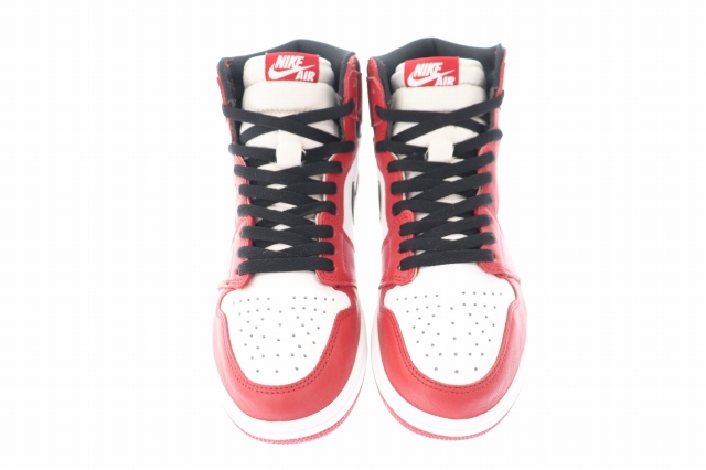 【中古】ナイキ NIKE AIR JORDAN 1 RETRO HIGH CHICAGO 2015 シカゴ 555088-101 27 白 赤 黒 ▲■ 221016/107_1