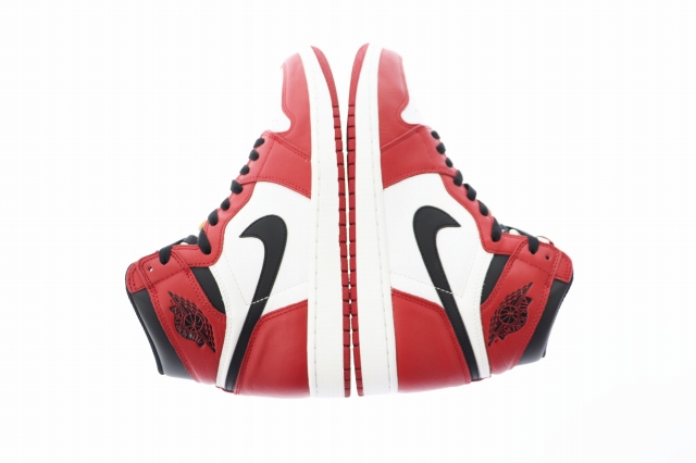 【中古】ナイキ NIKE AIR JORDAN 1 RETRO HIGH CHICAGO 2015 シカゴ 555088-101 27 白 赤 黒 ▲■ 221016/107_2