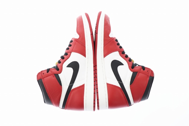 【中古】ナイキ NIKE AIR JORDAN 1 RETRO HIGH CHICAGO 2015 シカゴ 555088-101 27 白 赤 黒 ▲■ 221016/107_3