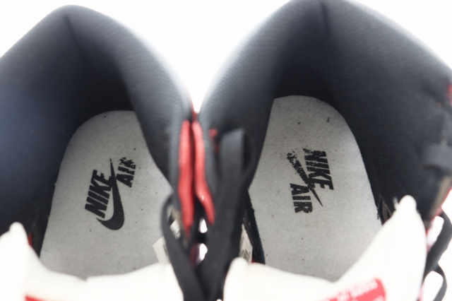 【中古】ナイキ NIKE AIR JORDAN 1 RETRO HIGH CHICAGO 2015 シカゴ 555088-101 27 白 赤 黒 ▲■ 221016/107_6