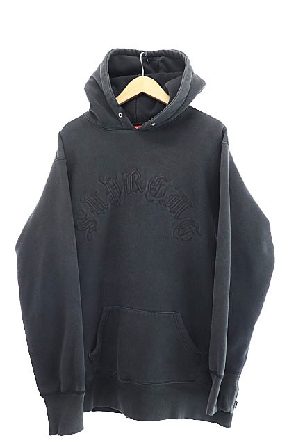 希少XL supreme arc logo hooded sweat shirt