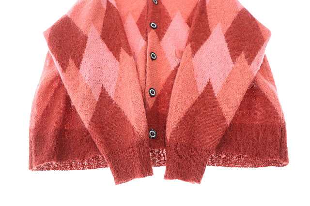 中古】DAIRIKU ダイリク 22AW Argyle Mohair Knit Cardigan アーガイル