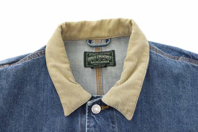 【中古】ラルフローレン RALPH LAUREN VINTAGE 90s POLO COUNTRY DENIM JACKET デニム ジャケット M  221212/107｜au PAY マーケット