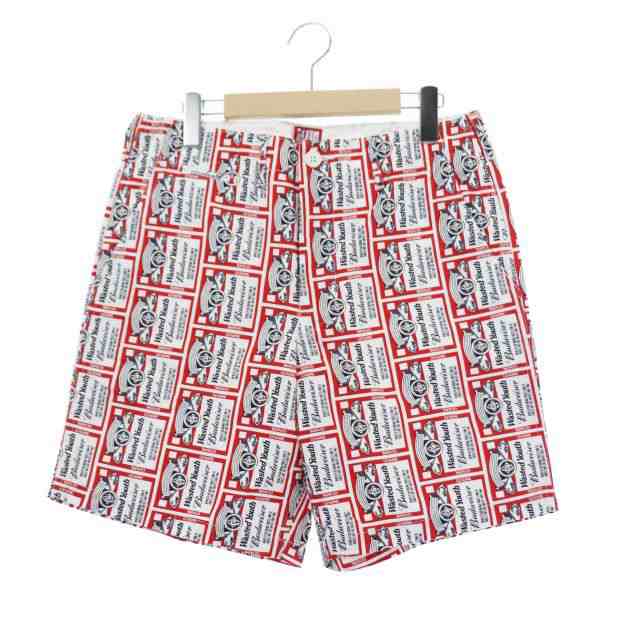 【中古】Wasted Youth ウェイステッド ユース × Budweiser バドワイザー 22SS WY x BW PRINT SHORTS  ショーツ S｜au PAY マーケット