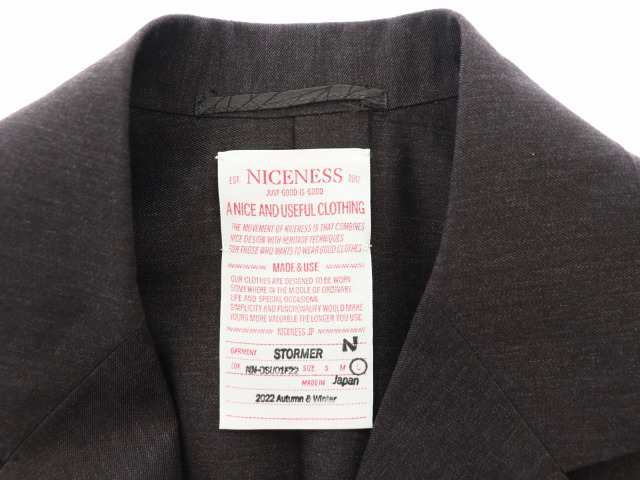 ウール100％NICENESS STORMER 6PKT JKT