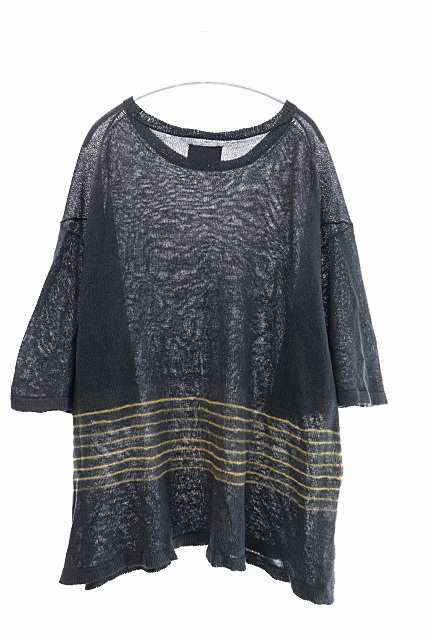 中古】YOKO SAKAMOTO ヨーコサカモト 22SS KNIT T-SHIRT リネン クルー