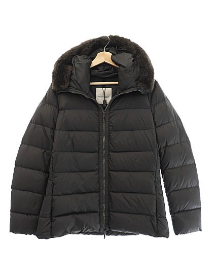 【中古】モンクレール MONCLER Fabreges Giubbotto Beaver Trim Hood Jacket ダウン ジャケット 4 グレー☆AA★230829