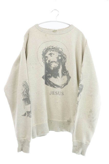 SAINT MICHAEL セントマイケル 20AW SM2 CREW SWEAT SHIRT ジーザス