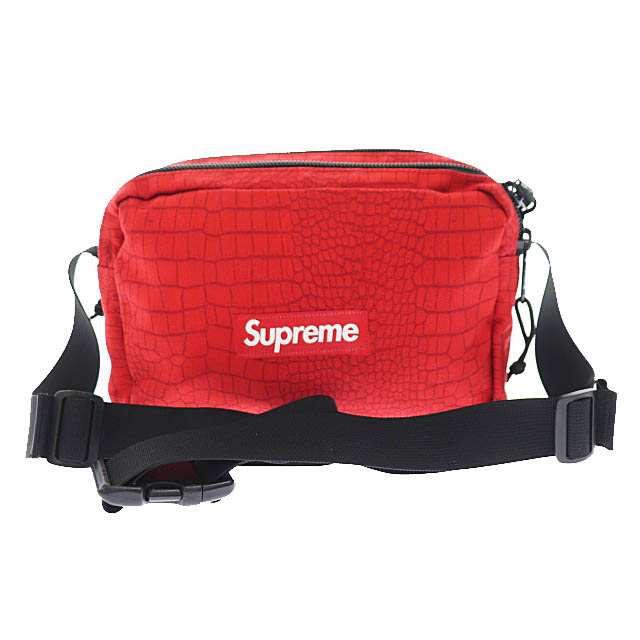 中古】シュプリーム SUPREME 13SS Croc Shoulder Bag クロコダイル柄