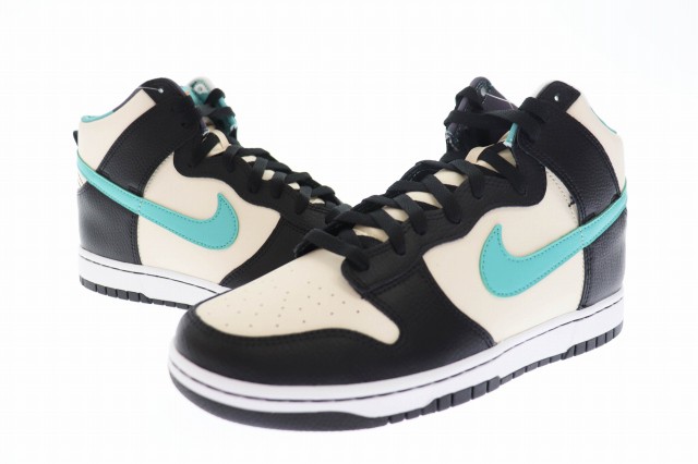 中古】ナイキ NIKE DUNK HIGH RETRO EMB PEARL WHITE AND WASHED TEAL