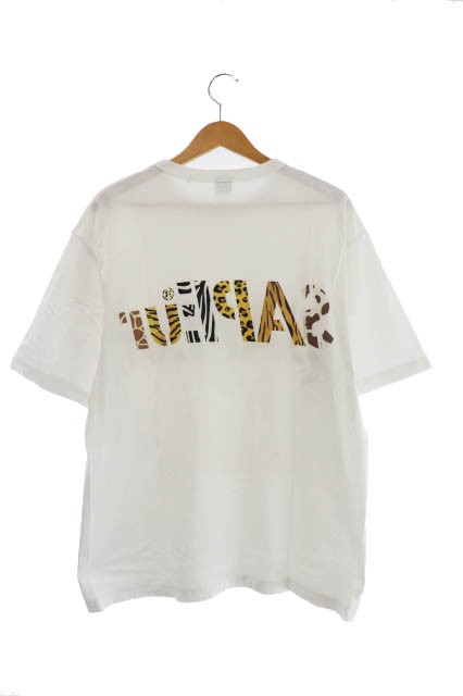 【中古】SAPEur サプール ANIMAL LOGO SAFARI アニマル ロゴ サファリ プリント 半袖 Tシャツ L 白 230713/103  メンズ｜au PAY マーケット