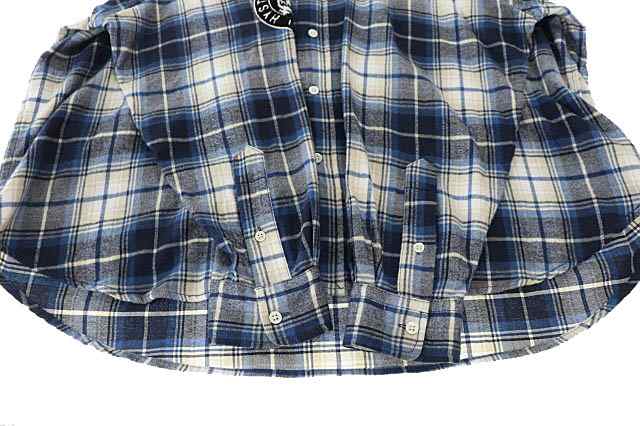 HYSTERIC GLAMOUR WDS Check Shirt ブルー L - www.lanecert.com