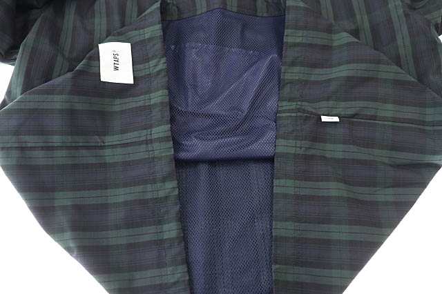 【中古】ダブルタップス WTAPS 22AW SMOCK 02 JACKET チェック柄 スモック プルオーバー トレーナー ジャケット 03｜au  PAY マーケット