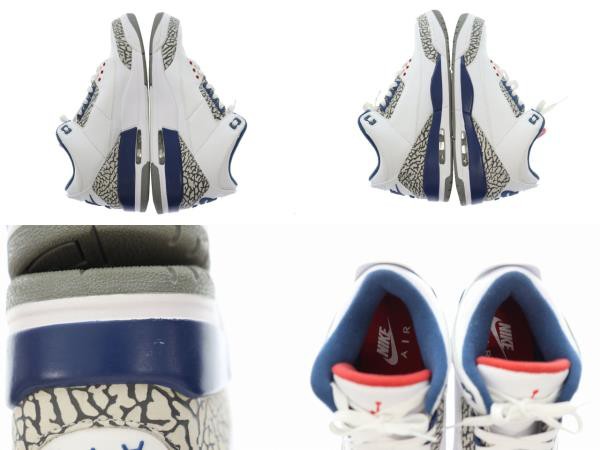 中古】ナイキ NIKE AIR JORDAN 3 RETRO OG TRUE BLUE 2016 エア