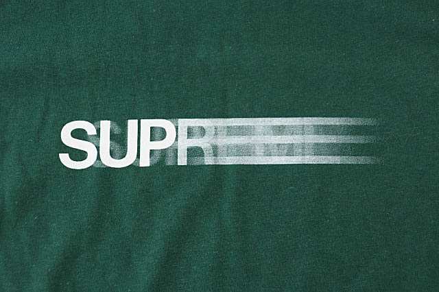 Supreme シュプリーム モーションロゴ Tシャツ 緑 dark green