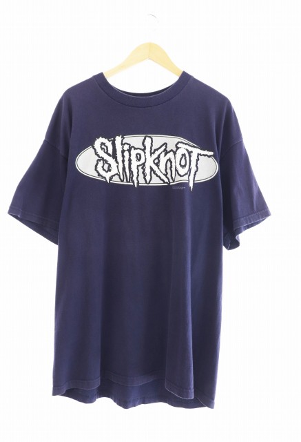 【中古】ヴィンテージ VINTAGE 90s 1999 SLIPKNOT スリップノット Logo Tee ロゴ プリント Tシャツ バンドT 半袖  XL｜au PAY マーケット