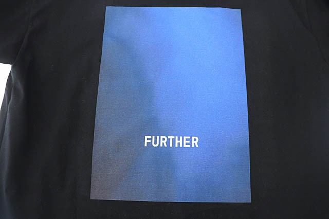 74cm袖丈stein シュタイン 23AW FURTHER プリント 半袖 Tシャツ S黒