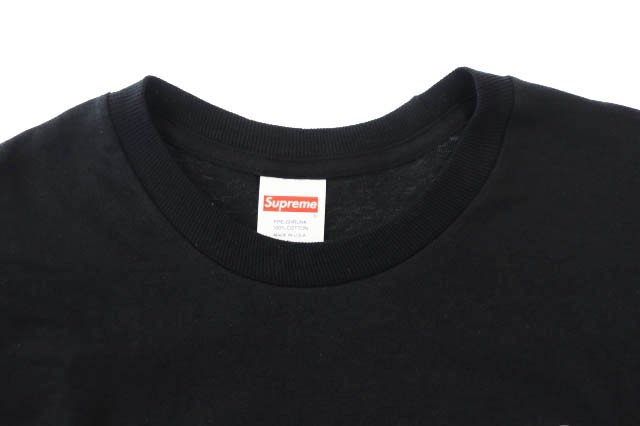 supreme chrome logo tee black L シュプリーム-