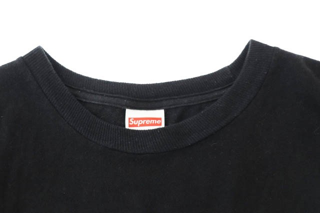 XL Supreme KAWS Chalk Logo Tee カウズ BLACK-