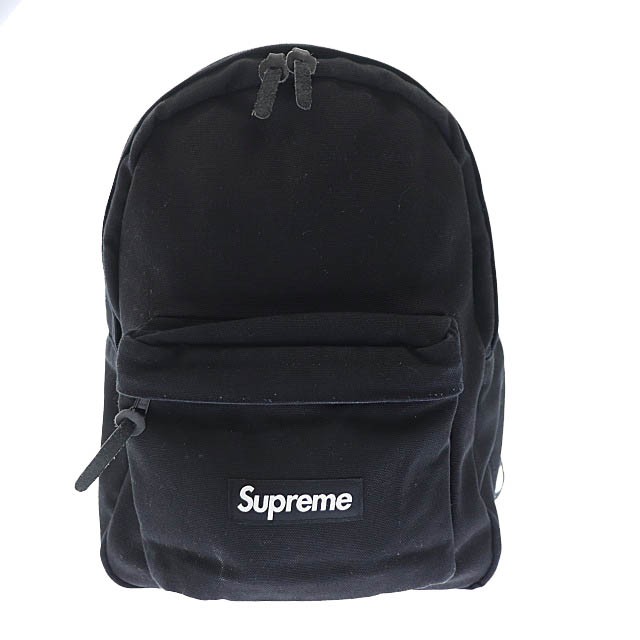 【中古】シュプリーム SUPREME 20AW Canvas Backpack ボックス ロゴ キャンバス バックパック リュック 黒▲  230916｜au PAY マーケット