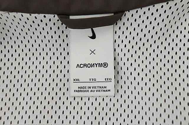 中古】ナイキ NIKE ×ACRONYM アクロニウム WOVEN JACKET WHITE 裏 ...