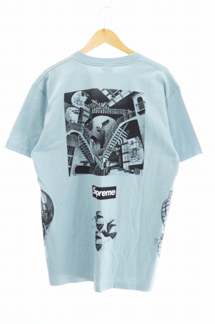 Supreme◇M.C. ESCHER COLLAGE TEE/17SS/Tシャツ/L/コットン-