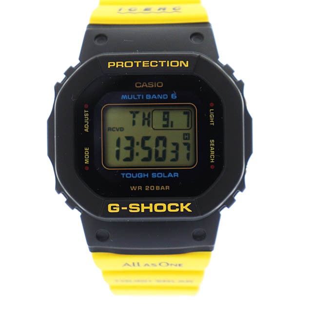 CASIO◇ソーラー腕時計・G-SHOCK デジタル ラバー WHT BLK - 腕時計