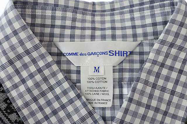 中古】コムデギャルソンシャツ COMME des GARCONS SHIRT CHECK SHIRT ...