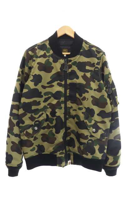 中古】アベイシングエイプ A BATHING APE 1ST CAMO MA-1 ファースト